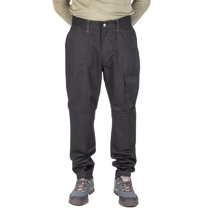 Мъжки бойни работни панталони с джоб за наколенки, черни, 38M