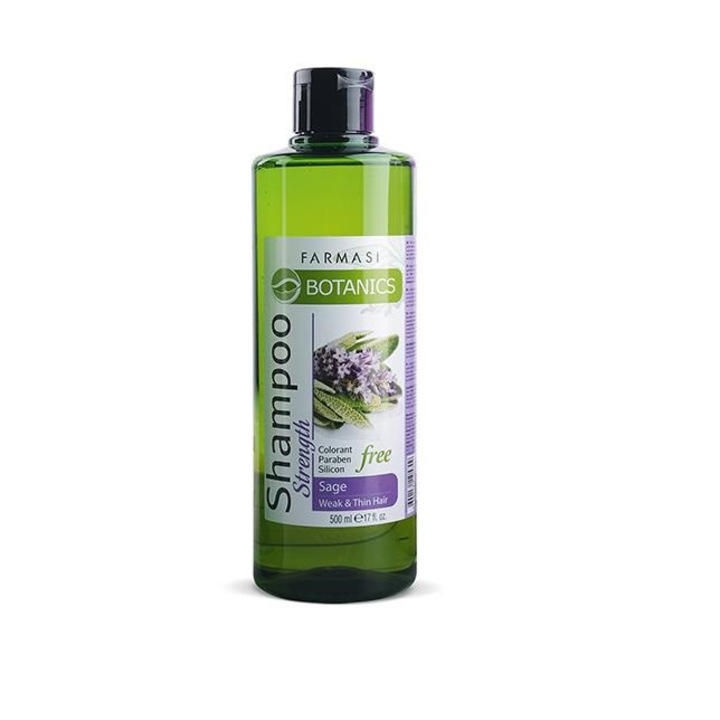 Sampon zsályával 500 ml, volumen nélküli haj, Botanics
