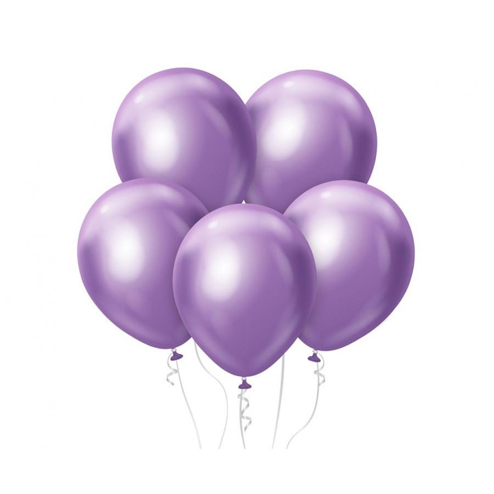 Балони Platinum Light Purple, Лилав, 7 броя, 12 инча, 30 см