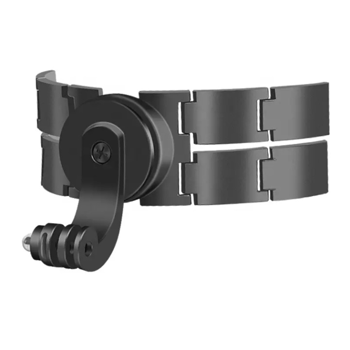 Suport fixare tip fluture a camerelor video sport la casca de motocicleta, bicicleta (Full Face) compatibil cu GoPro Hero Session Mini Max, DJI, insta360 one x, SJcam, Telefoane, universal