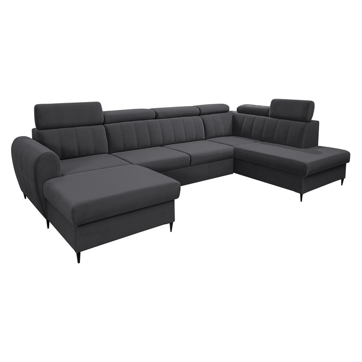 Coltar Patruzo XL, MIRJAN24, gri, stanga, 355x200x90 cm