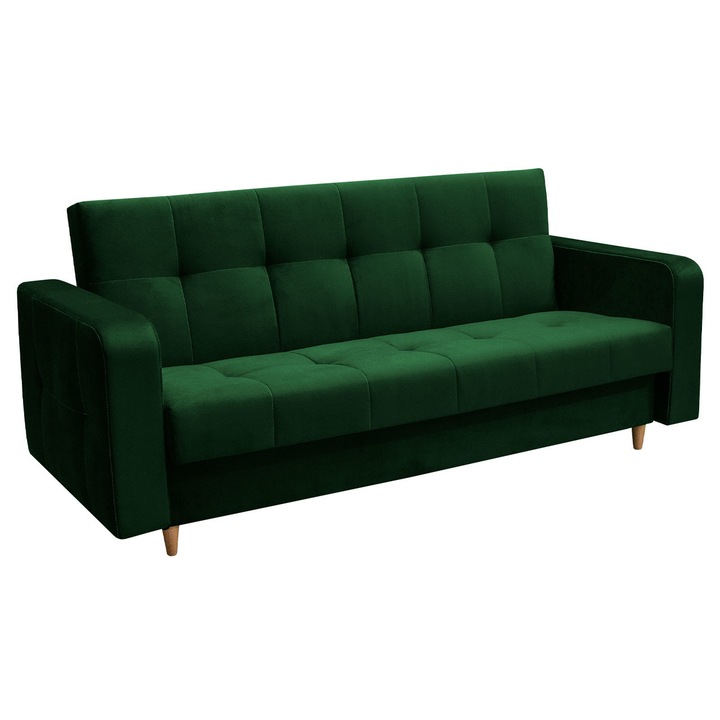 Canapea Sylveti, MIRJAN24, verde, 223x93x98