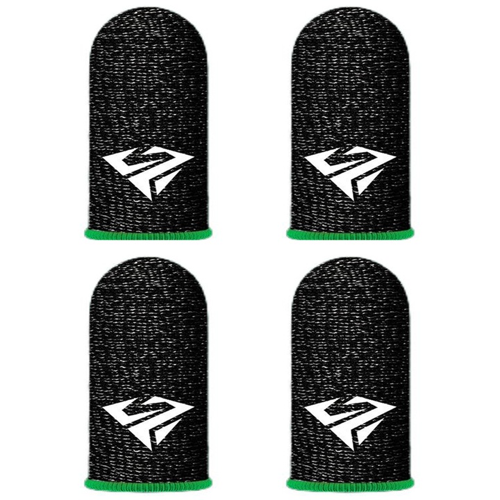 Maneci gaming, Nuozme, fibra argintie, 0.3mm, set, verde