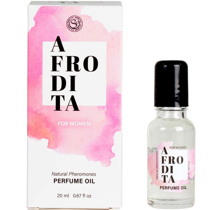 Esenta de parfum cu feromoni AFRODITA SecretPlay, textura uleioasa, pentru femei, amplifica atractia, 20 ml