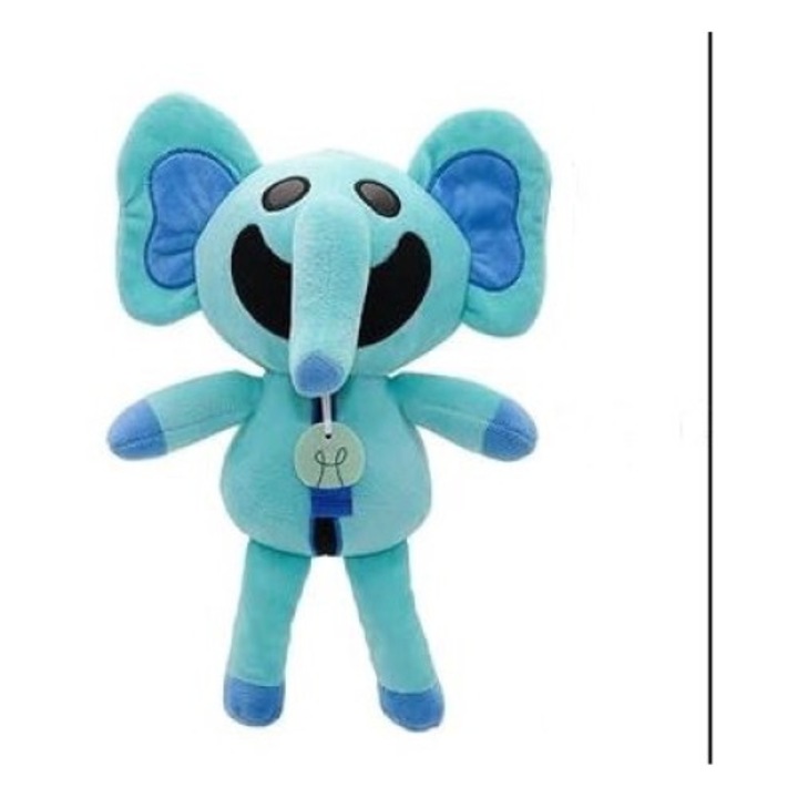 Plüss karakter Bubba Bubbaphant, Mosolygó lények, Kék, 30 cm, Poppy Playtime