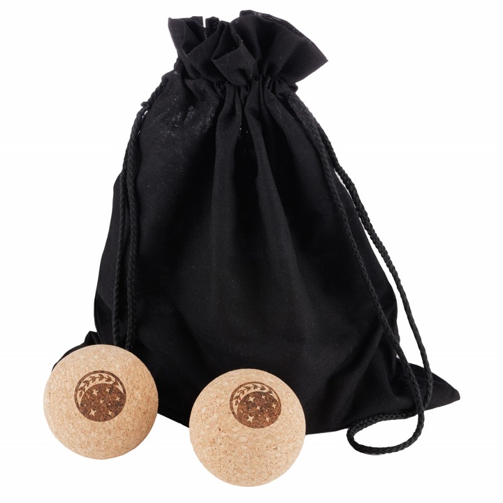 MOON Design labdakészlet, 2 db parafa golyó jógához, masszázshoz, fizikoterápiához