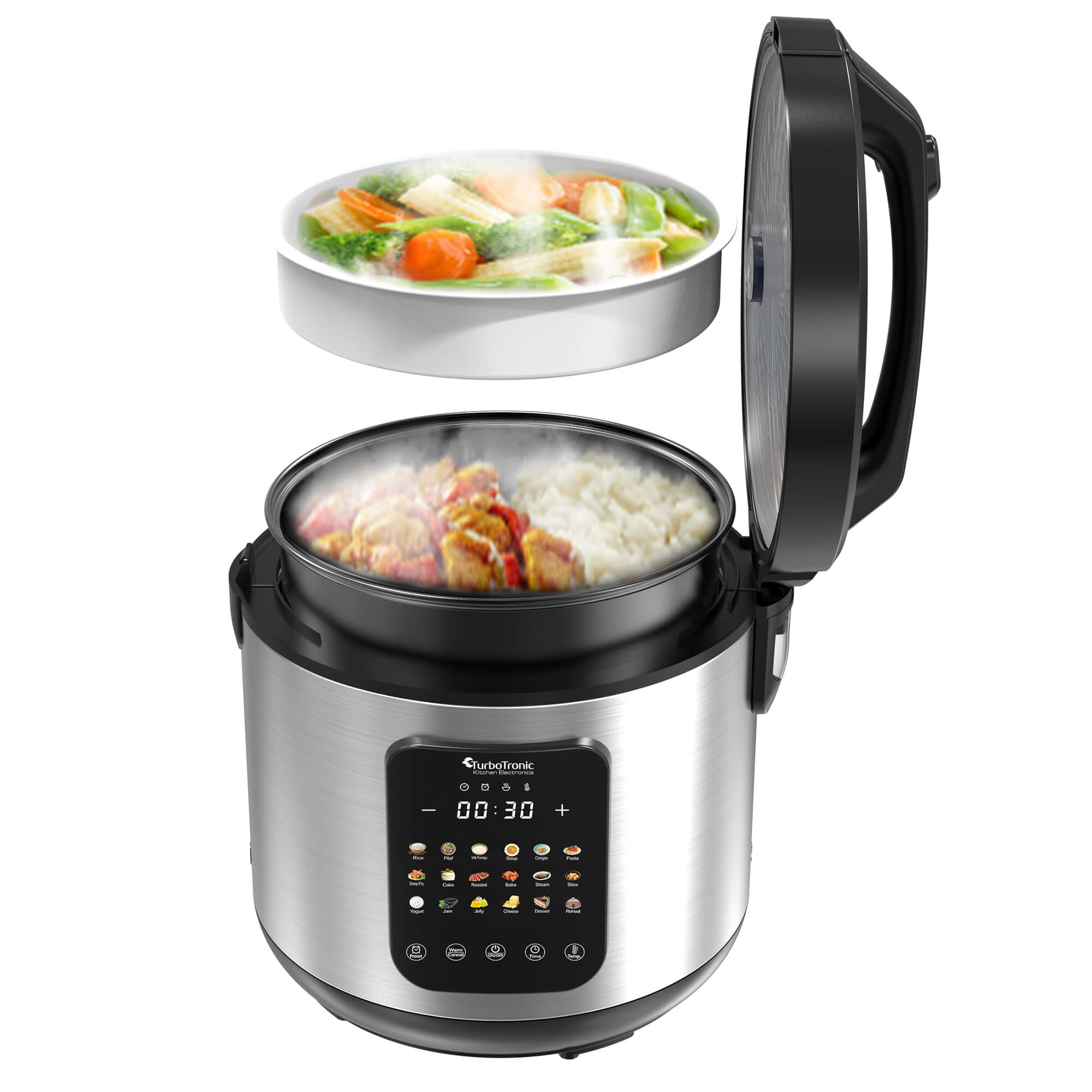 TurboTronic DMC18 Multicooker - 6-in-1 Rice Cooker & Steam TurboTronic DMC18 Multicooker - 6-in-1 Rice Cooker & Steam
