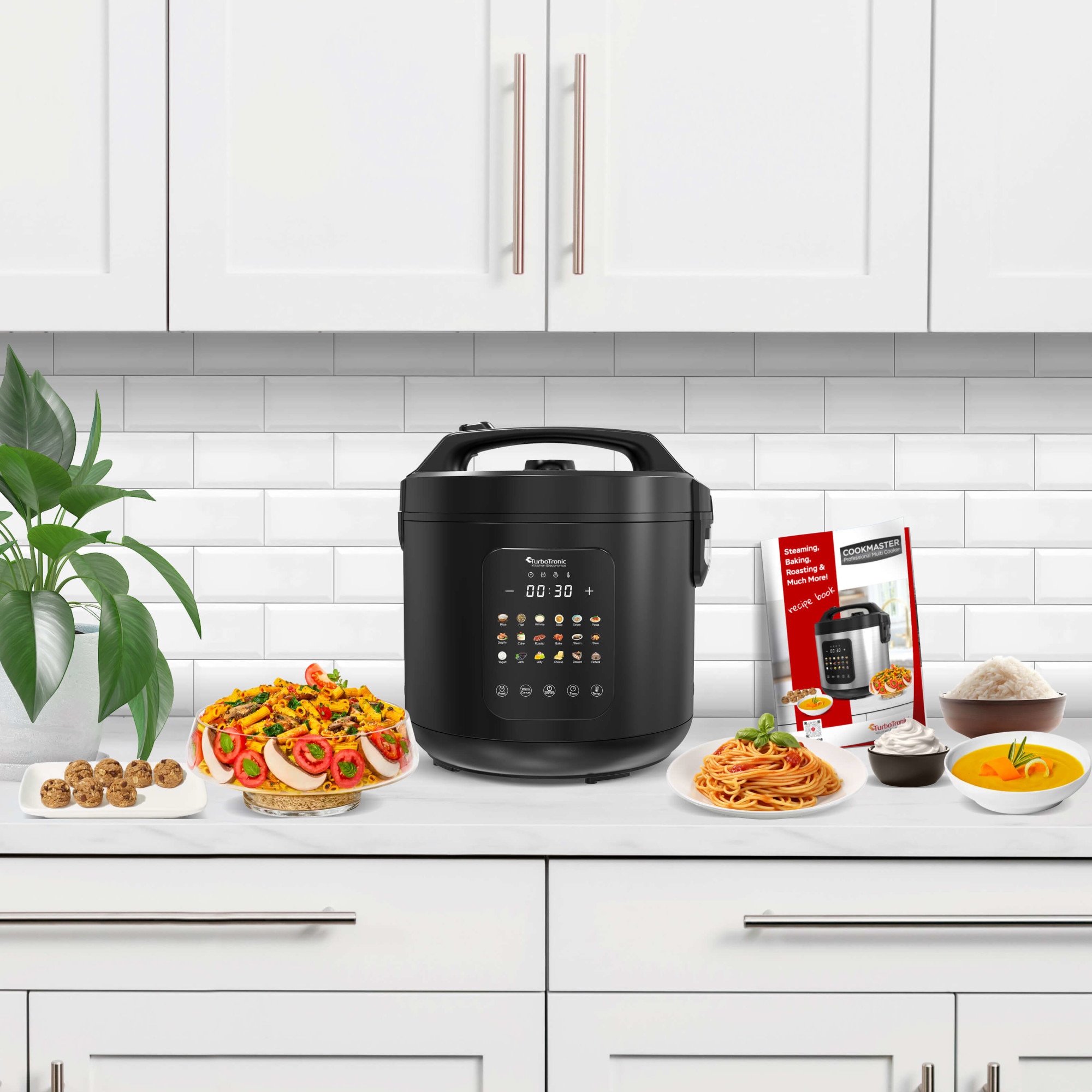 TurboTronic DMC18 Multicooker met 18 Kookprogramma's - 5 Liter - Zwart - BCC.nl TurboTronic DMC18 Multicooker met 18 Kookprogramma's - 5 Liter - Zwart - BCC.nl