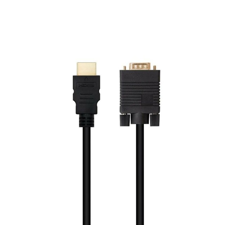 Adaptor HDMI cu VGA NANOCABLE 10.15.4348, negru, 1.8m