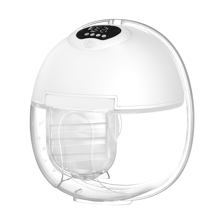 S39 hordozható mellszívó, szabadkezes használat, 12 intenzitási szint, 4 munkamód, LED kijelző, alacsony zajszint, melltartó hosszabbítóval