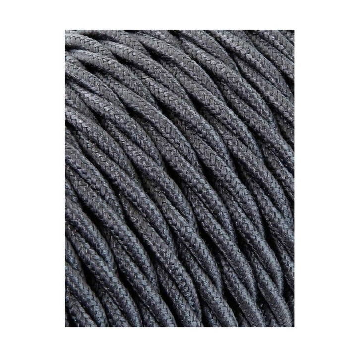 Sfoara, EDM C63, Textil, gri inchis, 5m, 2x0.75mm