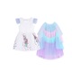 Costum Unicorn KidMania® cu trena detasabila pentru fete, 5-7 ani, 140 cm