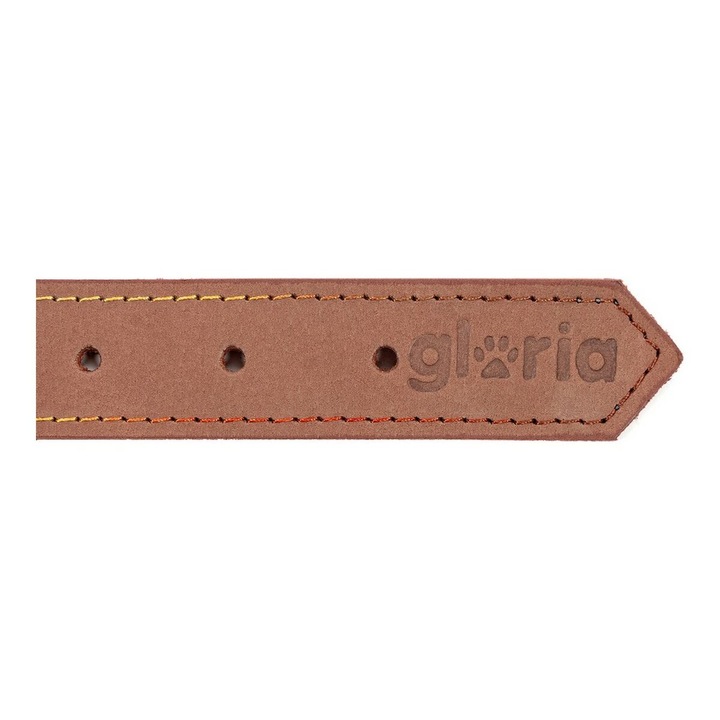 Zgarda pentru caini Gloria Oasis, maro, 55x2,5cm