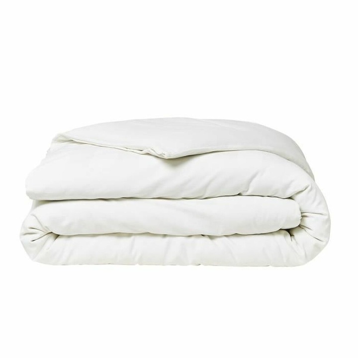 Husa pilota Today Satin, 100% bumbac, alb, 260x240cm, set 2 fete de perna 63x63cm