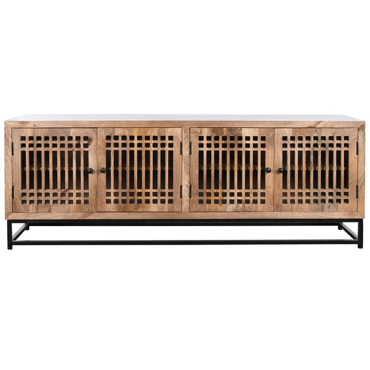 DKD Home Decor скрин, масивно дърво, ориенталски дизайн, 170x40x65см
