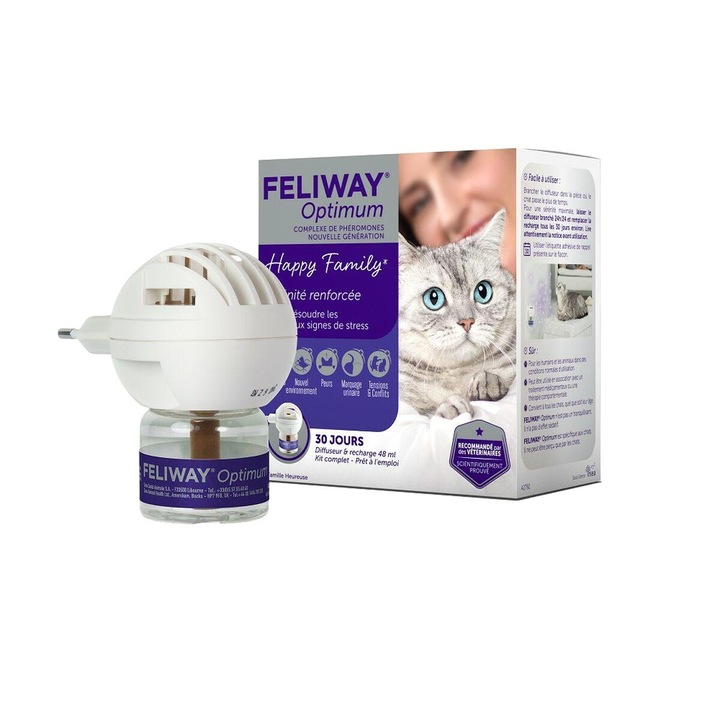 Feliway Optimum Difuzor + Rezerva, 48ml