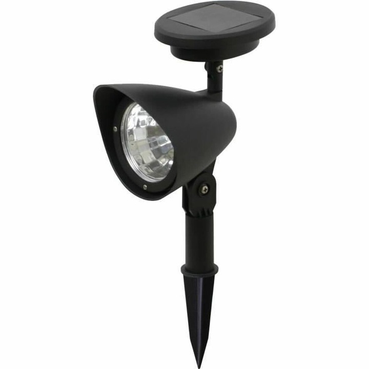 Lampa solara Galix, plastic, negru, O19,5cm, cu baterie inclusa