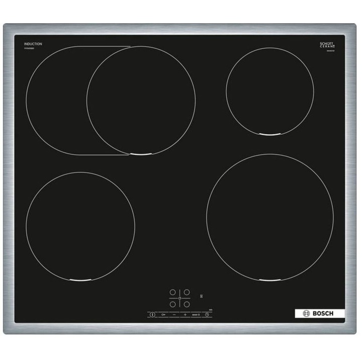 Котлон за вграждане Bosch PIF645BB5E, 60 см, Power Boost, черен