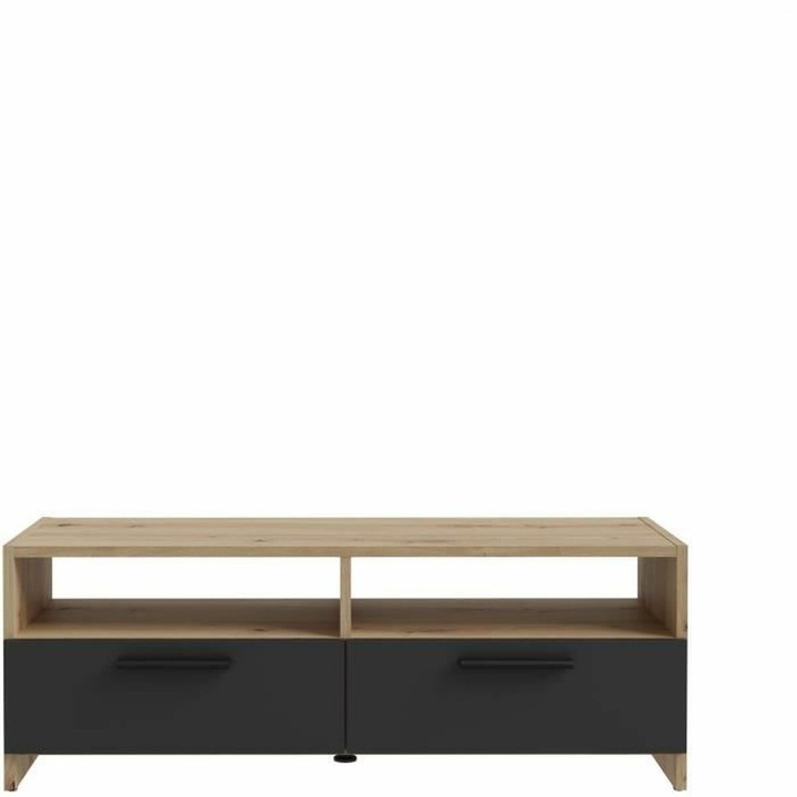 Mobilier TV BigBuy, design contemporan, lemn de stejar, 95x36x34,5cm