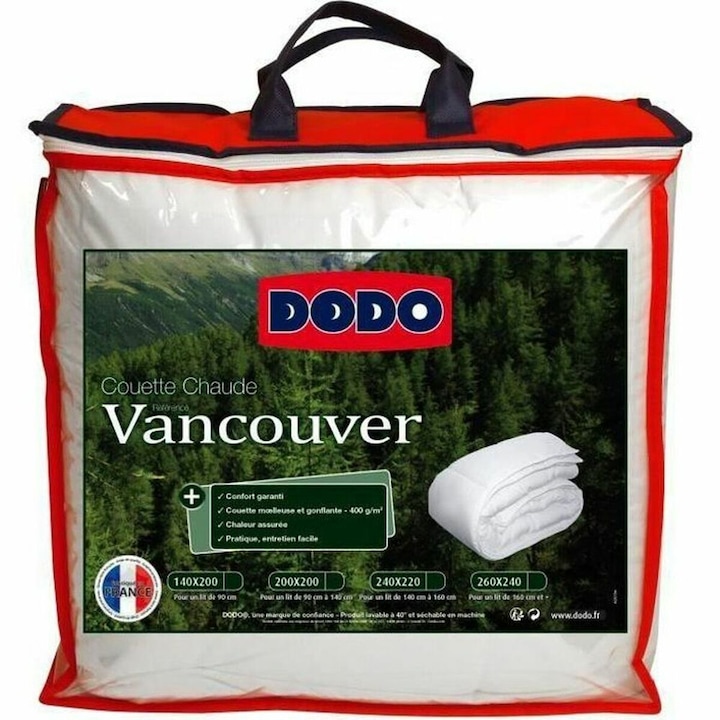 Завивка Dodo Vancouver, топла, 400гр, бяла, 220x240см