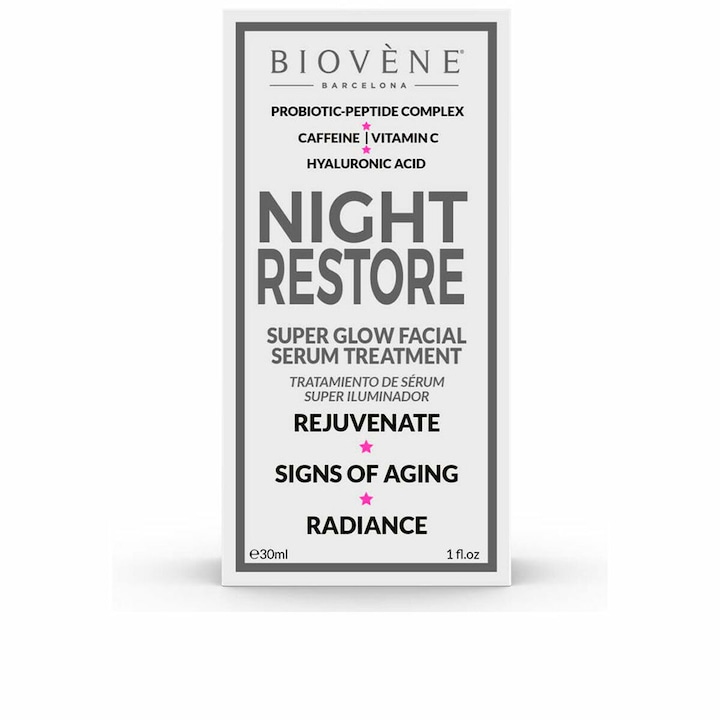 Ser facial de noapte, Biovene, 30 ml
