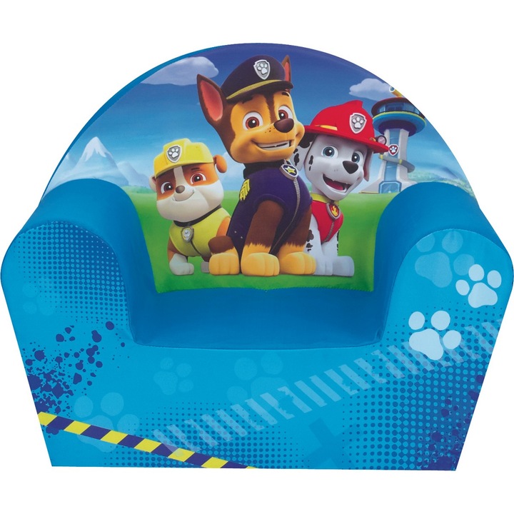Scaun pentru copii Fun House Paw Patrol, acrilic/plastic, albastru, individual