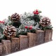 Коледен свещник, BigBuy, многоцветен, дърво/кристал/пластмаса, 30x15 см