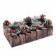 Коледен свещник, BigBuy, многоцветен, дърво/кристал/пластмаса, 30x15 см