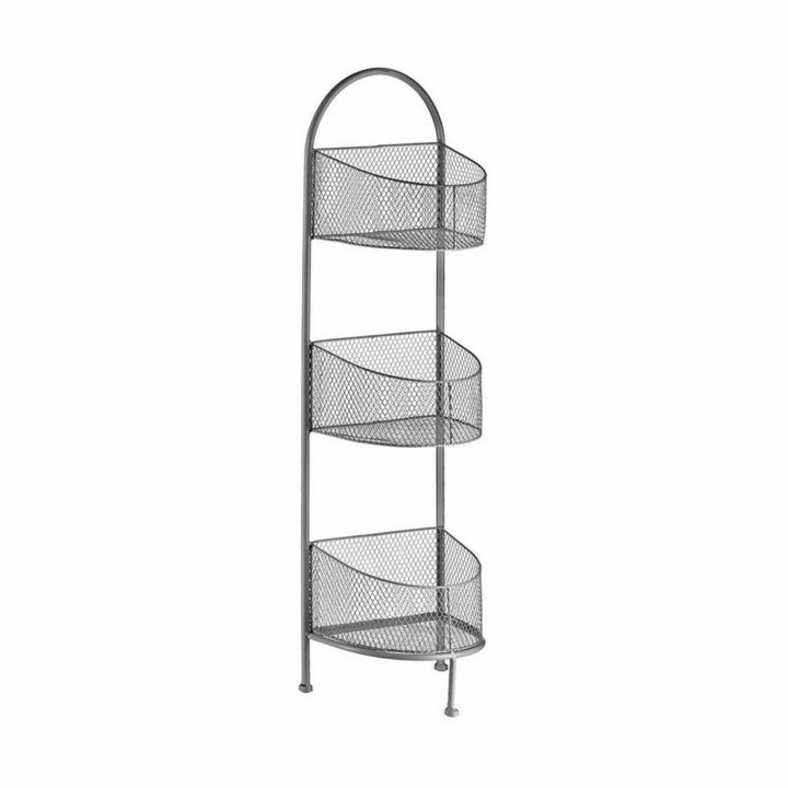 Комплект от 4 рафта с 3 рафта Gift Decor, Metal, Silver, 21.2x97x28.5cm