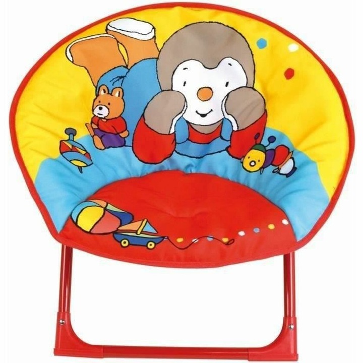 Scaun pentru copii, Fun House, pliabil, Metal/Poliester, multicolor, 47x54x42cm
