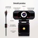 Уеб камера Madynik, Full HD, 1080P, Plug and Play, 360° въртене, 130° ъгъл, микрофон за намаляване на шума, USB 2.0 кабел, статив, включен капак за поверителност и защитен капак