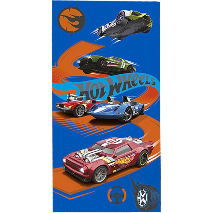 Хавлия за баня Hot Wheels, плажна кърпа 70х140см