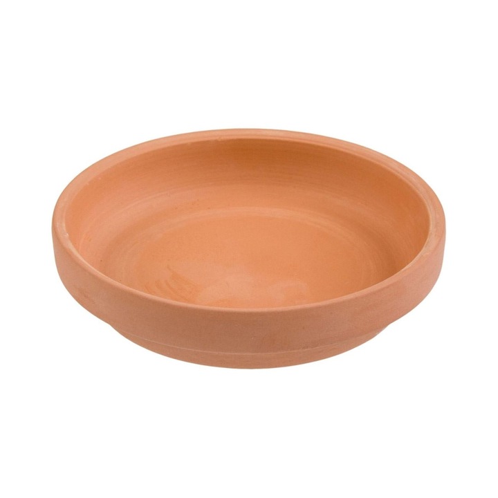 Farfurie pentru Ghiveci de Ceramica, Maro teracota, Diametru 11.5 cm
