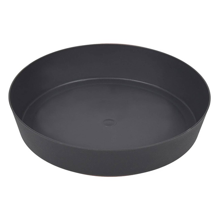 Farfurie pentru Ghiveci Flori, Plastic, Antracit, Diametru 15 cm