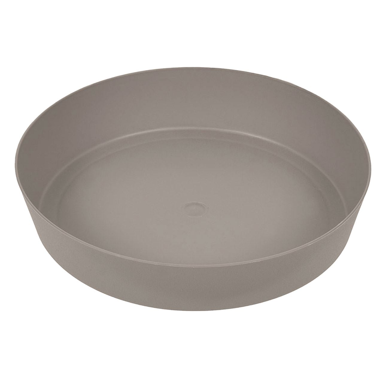 Vaso di fiori tonda con vasca Splofy Bowl in plastica colore mocca 47,8 (lunghezza) x 47,8
