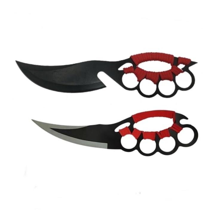 Set doua cutite de vanatoare, Cobra Red, DEPOX, negru, husa inclusa