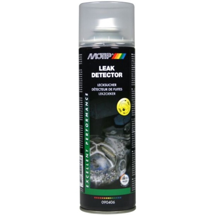Szivárgásérzékelő spray, Motip Leak Detector 500ml, nem gyúlékony, vízzel eltávolítható, klímarendszerekhez, LPG rendszerekhez készült