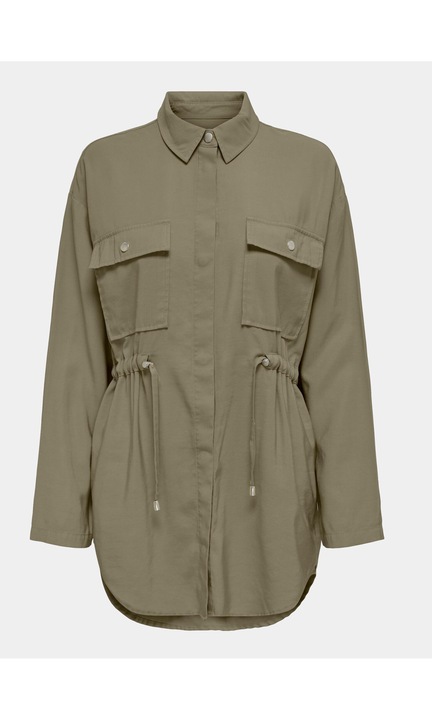 Női kabát, Csak, 303323288, Khaki, Viskóz