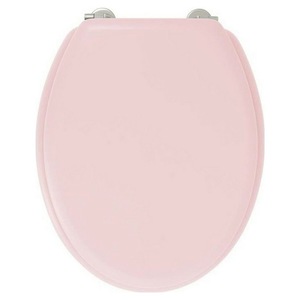 Capac WC Gelco Dolce, lemn MDF, roz, 38x46cm