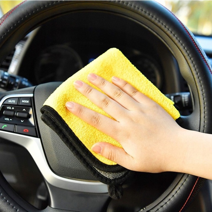 Laveta auto premium, super-absorbanta, 90x60 cm, pentru curatare interior-exterior, Metru Patrat