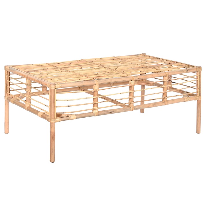 Холна маса Home Esprit, Ратан, Natur, 110x60x45см
