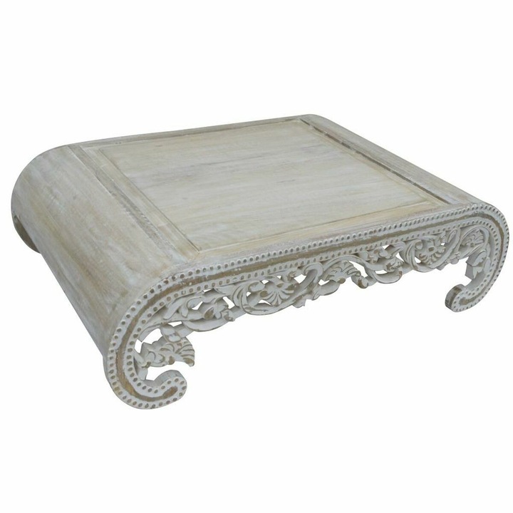 Помощна маса DKD Home Decor, индийски стил, естествена, мангово дърво, 121x83.8x35.5 см