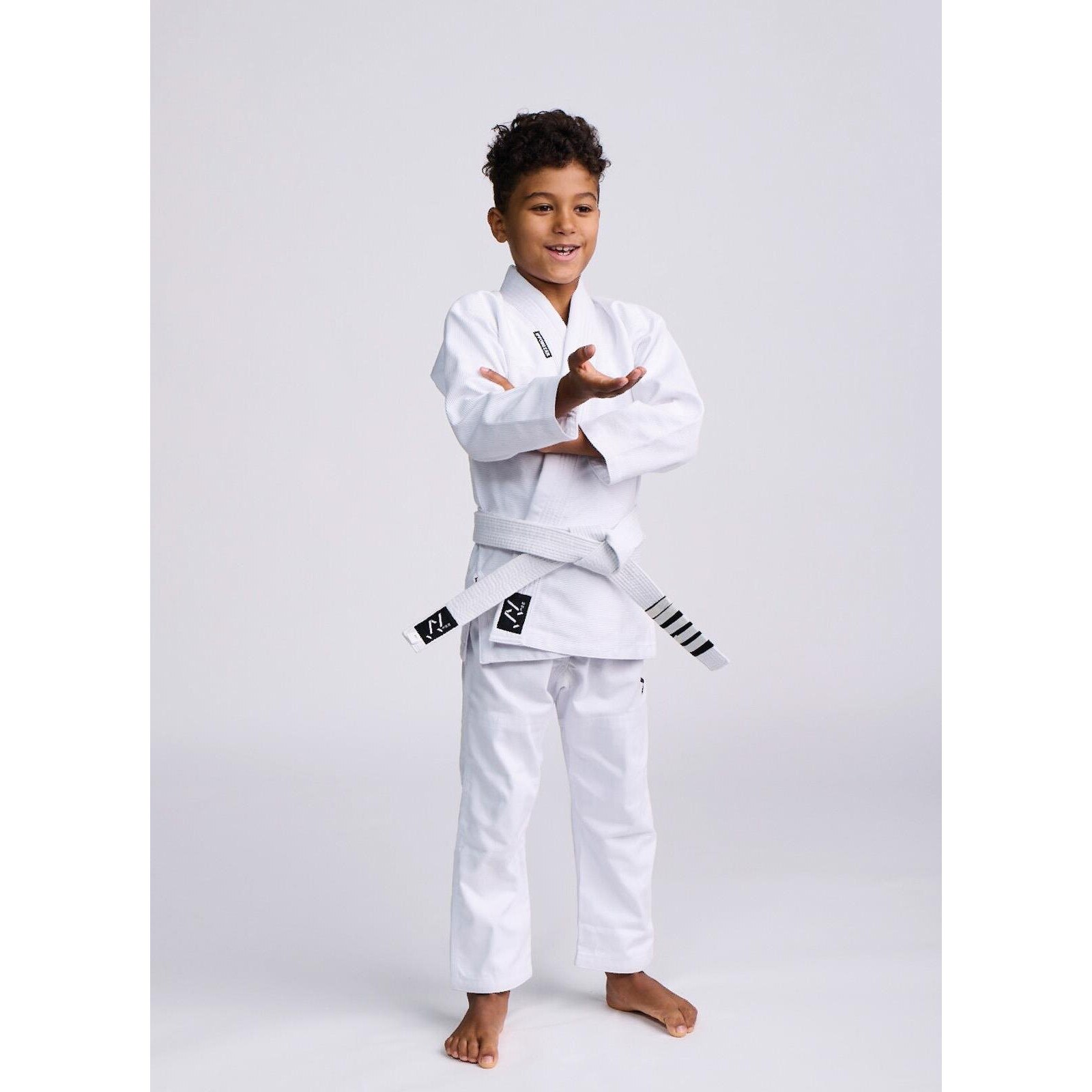 Ippon Gear Rookie Tuta BJJ (Brazilian Jiu Jitsu) Per Ragazzi, Bianca, Taglia Unica (seleziona Taglia)