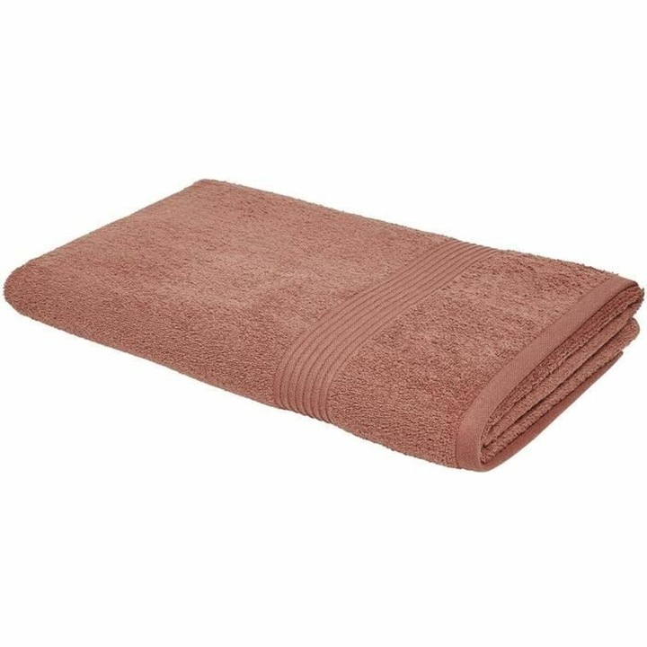 Prosop de baie Today Essential, 100% bumbac, terracotta, 90x150cm