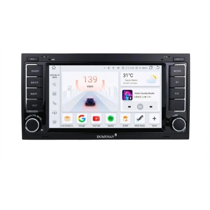 Navigatie android 12-64GB memorie interna 4GB-ram dedicata pentru VW volkswagen touareg an 2002-2010 slot sim 4si 5G carplay android auto+apple