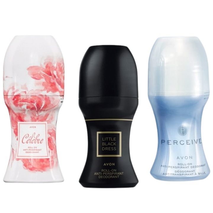 Set 3 Roll-on-uri pentru femei, Avon, 150 ml