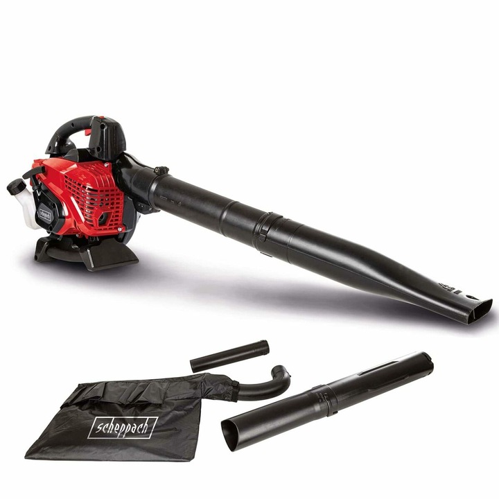 Suflanta frunze, Scheppach, 25.4 CC, Negru/Rosu