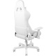 Стол Gaming Deltaco Gaming WCH90, RGB, PU кожа, Ергономичен, Бял