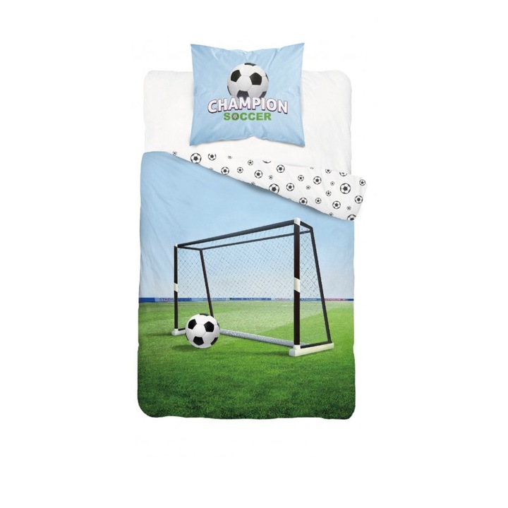 Ágyneműgarnitúra, Detexpol, pamut, 140x200cm, 70x80cm, foszforeszkáló, többszínű