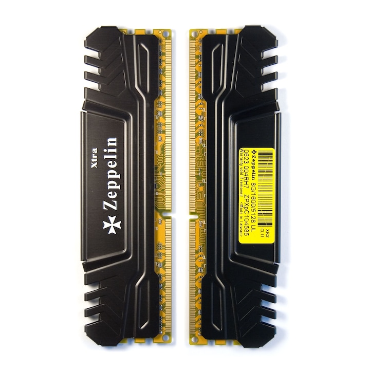 Памет DDR Zeppelin DDR3 16GB честота 1600 Mhz, комплект 2x 8GB, двуканален комплект, радиатор